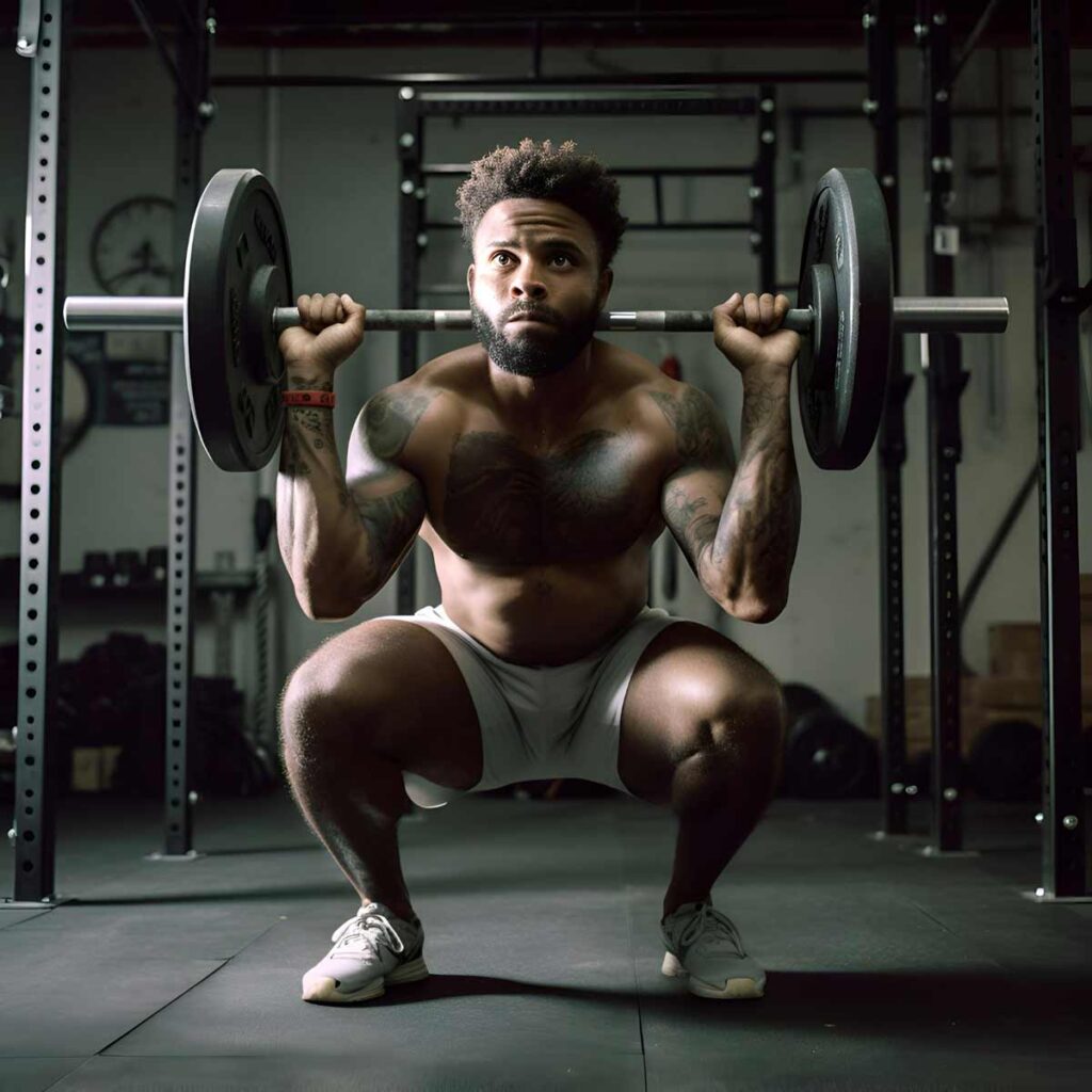 homme à la salle de musculation pour atteindre ses objectifs de rencontres régulières