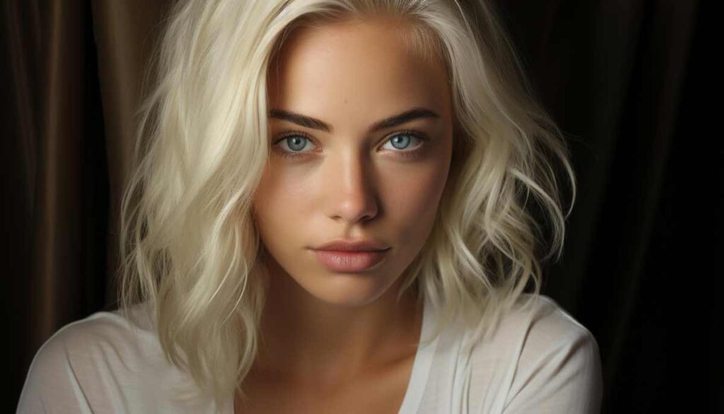 Cette jolie blonde a surement l'esprit mal tourné